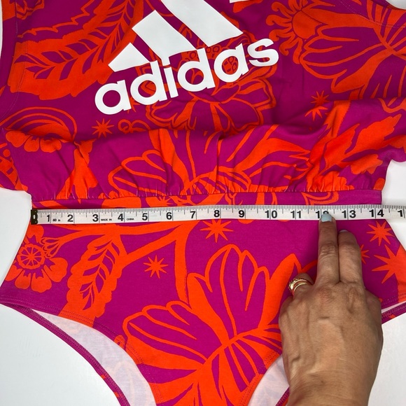 Adidas Farm Rio Bodysuit Sz M New adidas Sports Top NEW Leotard Farm Rio - Picture 9 of 11